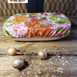 Les incontournables couvercles réutilisables pour remplacer l'aluminium et le film étirable, avec leur coté durable et esthétique .Fabriqués en Bretagne dans le 56 par BREIZH RAIN'ette !